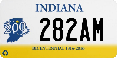 IN license plate 282AM