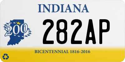 IN license plate 282AP