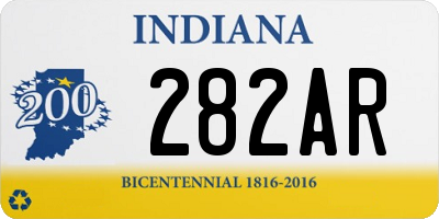 IN license plate 282AR