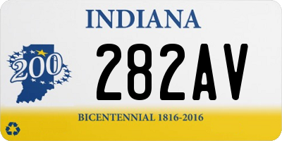 IN license plate 282AV