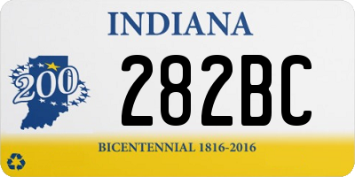 IN license plate 282BC