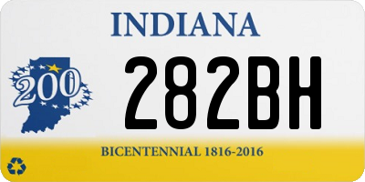 IN license plate 282BH