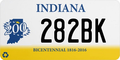 IN license plate 282BK