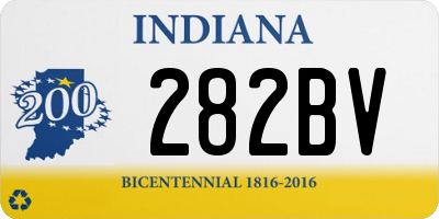 IN license plate 282BV