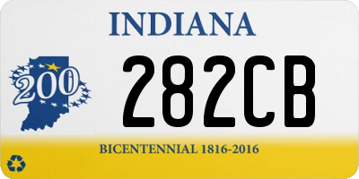 IN license plate 282CB