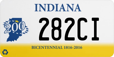 IN license plate 282CI