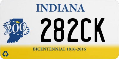 IN license plate 282CK