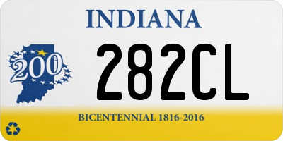 IN license plate 282CL