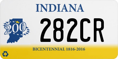 IN license plate 282CR