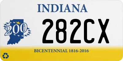 IN license plate 282CX