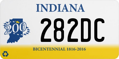 IN license plate 282DC