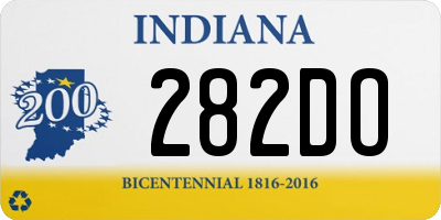 IN license plate 282DO