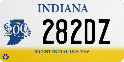 IN license plate 282DZ