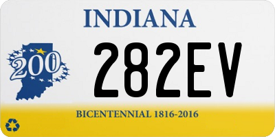 IN license plate 282EV