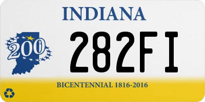 IN license plate 282FI