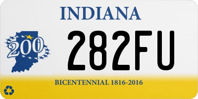 IN license plate 282FU