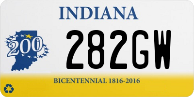 IN license plate 282GW