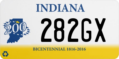 IN license plate 282GX