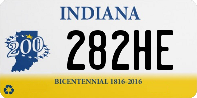 IN license plate 282HE