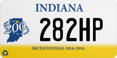 IN license plate 282HP