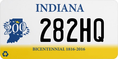 IN license plate 282HQ