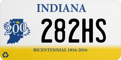 IN license plate 282HS