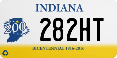 IN license plate 282HT