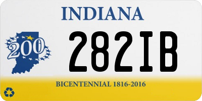 IN license plate 282IB