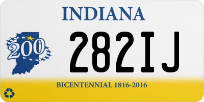 IN license plate 282IJ