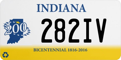 IN license plate 282IV