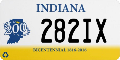 IN license plate 282IX