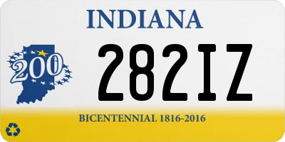 IN license plate 282IZ