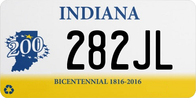 IN license plate 282JL