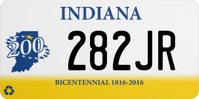 IN license plate 282JR