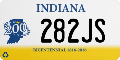 IN license plate 282JS