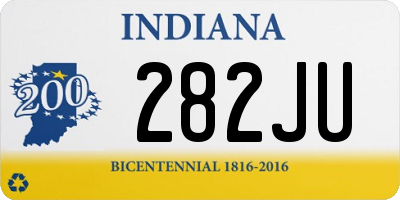 IN license plate 282JU