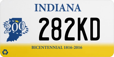 IN license plate 282KD