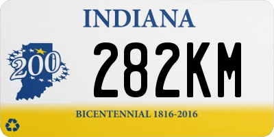 IN license plate 282KM