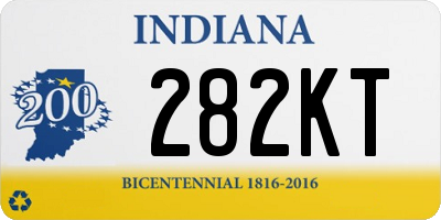 IN license plate 282KT