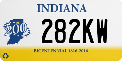 IN license plate 282KW