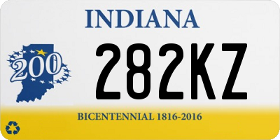 IN license plate 282KZ