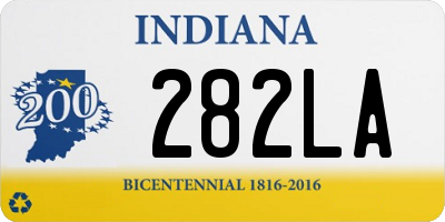 IN license plate 282LA