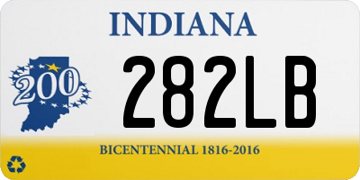 IN license plate 282LB