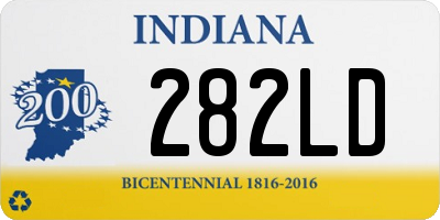 IN license plate 282LD