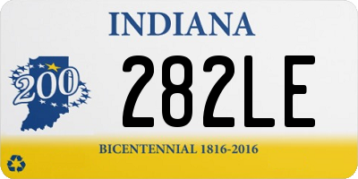 IN license plate 282LE