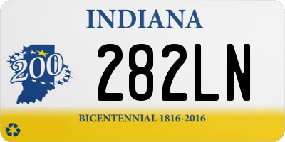 IN license plate 282LN