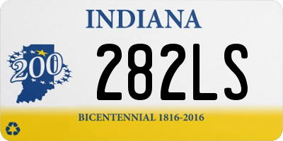 IN license plate 282LS