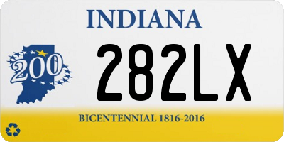 IN license plate 282LX