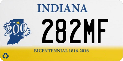 IN license plate 282MF