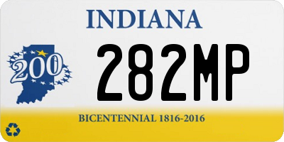 IN license plate 282MP